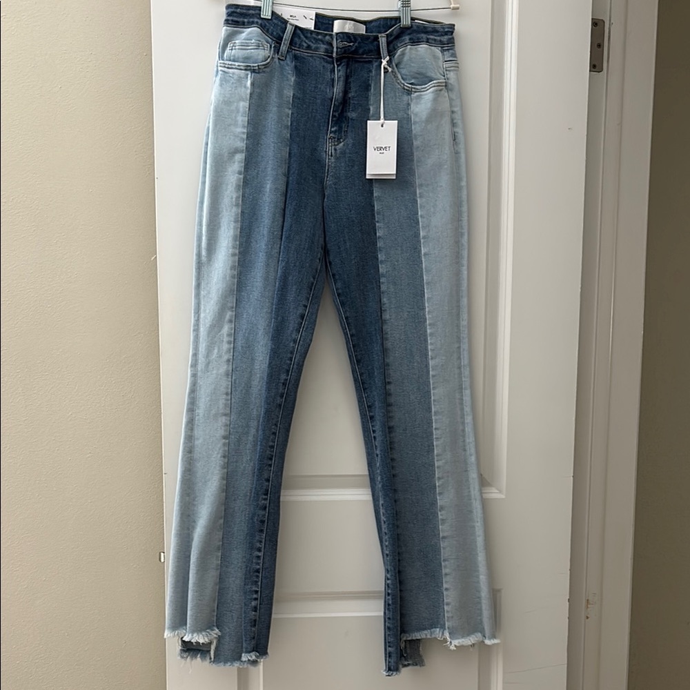 Vervet Bella Two-Tone Blue Jeans NWT